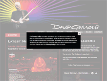 Tablet Screenshot of davidgilmour.com